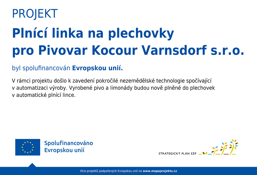 Plnící linka na plechovky