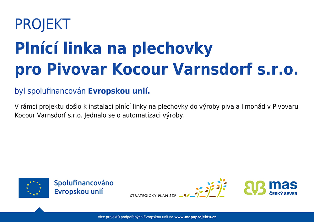 Plnící linka na plechovky