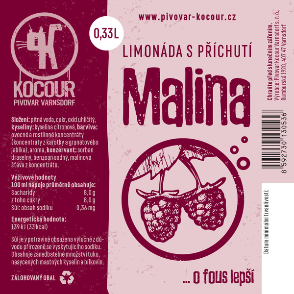 Malinová limonáda  | WebJET CMS