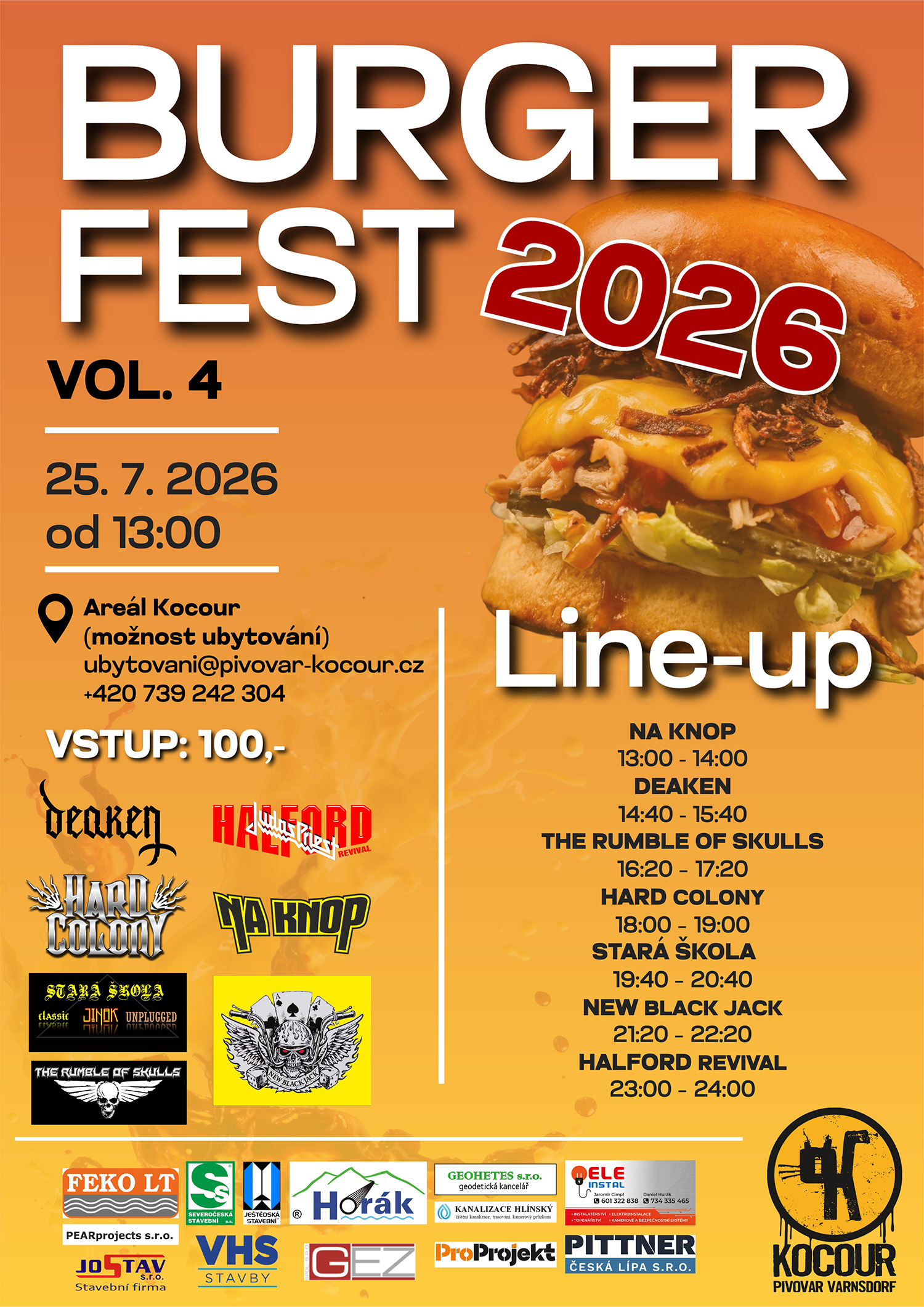 Burger Fest v pivovaru Kocour